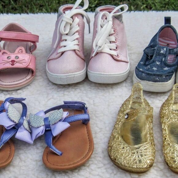 Carter's Other - Lot of 5 girls shoes Rampage, Carters, Garanimals & more (size 5)